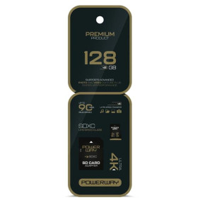Powerway Premium 128 GB 90MB/S Ultra Hızlı 4K Destekli SDXC Hafıza Kartı