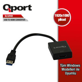 QPORT Q-UHD USB3.0 TO HDMI CEVIRICI QPORT Q-UHD USB3.0 TO HDMI CEVIRICI