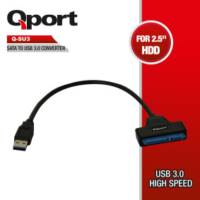 QPORT Q-SU3 SATA TO USB 3.0 ÇEVİRİCİ QPORT Q-SU3 SATA TO USB 3.0 ÇEVİRİCİ