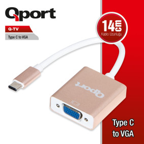 QPORT Q-TV TYPE-C TO VGA CEVIRICI QPORT Q-TV TYPE-C TO VGA CEVIRICI